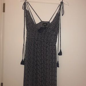 Lulus Navy Blue Print Maxi